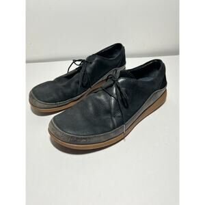 Chaco Men's Black Leather Montrose Lace Oxford Shoes Size 14